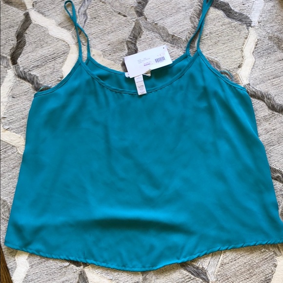 NWT turquoise spaghetti strap top - Picture 1 of 2